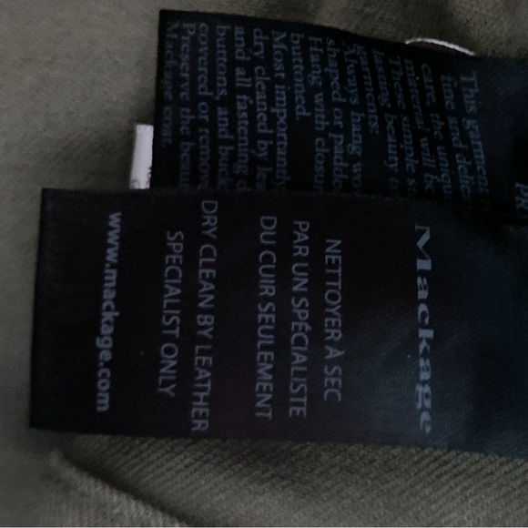 Mackage Leather and Canvas Biker Jacket - Picture 4 of 4